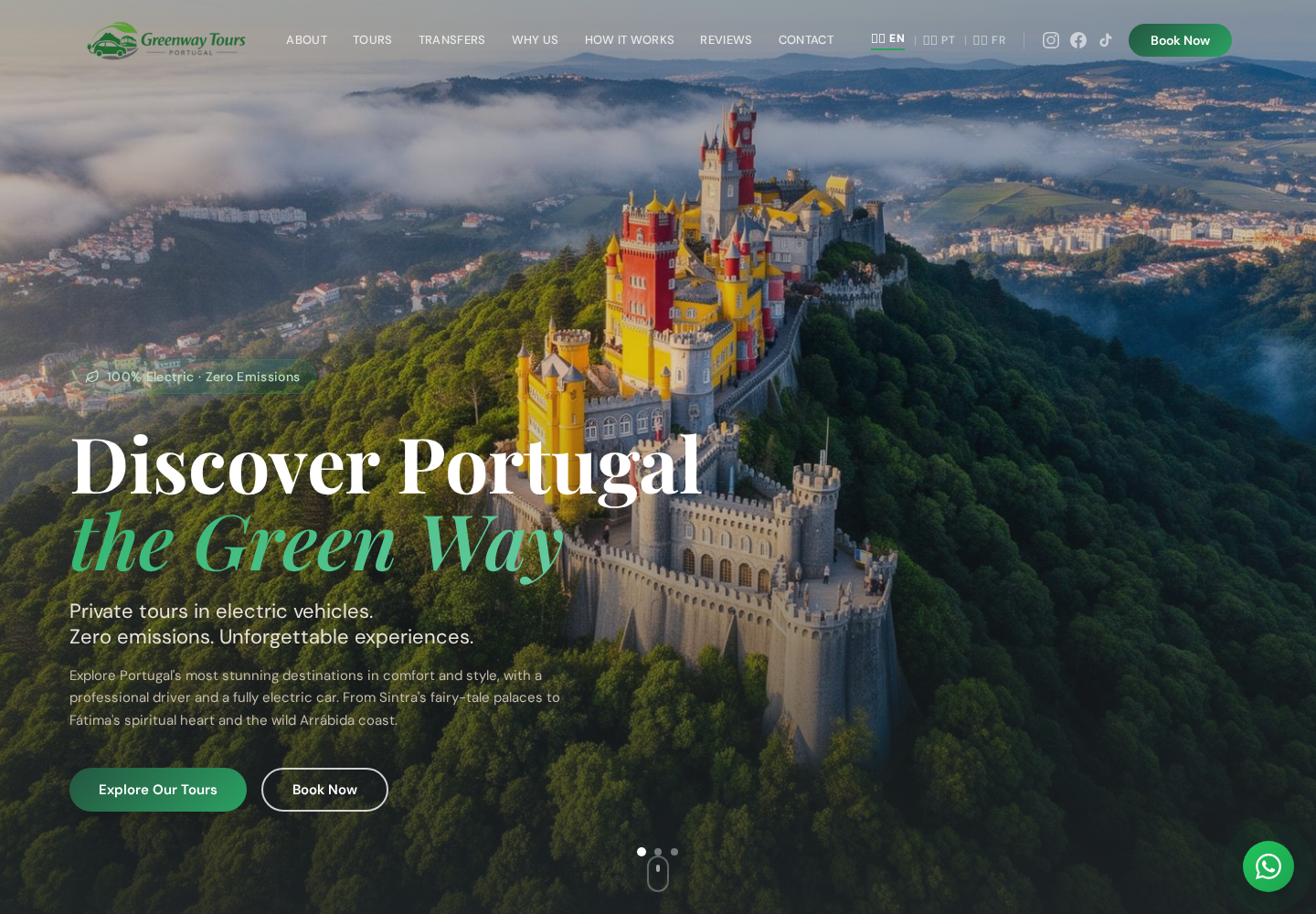 GreenWay Tours website